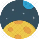 Space Moon Planet Icon