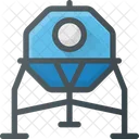 Space Cabin Spaceship Icon