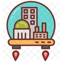Space Colony Settlement Space Area Icon
