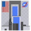 Space Control Building Control Center Laboratory Icon