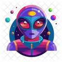 Space Creature Alien Extraterrestrial Icon