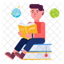 Space Education Space Book Space Study Icon