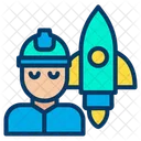Astronaut Engineer Sapce Science Icon