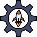 Space Science Rocket Icon