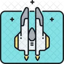 Space Interceptor Space Shuttle Spacecraft Icon