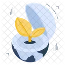 Space Plant Space Farming Eco Icon