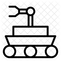 우주 탐사선 자동차  아이콘