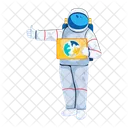 Astronaut Cosmonaut Space Scientist Icon