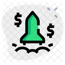 Space Shuttle Money Finance Startup Startup Icon