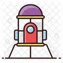 Space Station Space Exploration Satellite House Icon