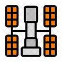 Space Station Solar Panel Space Ship Icon