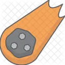 Space Threat Asteroid Impact Space Hazard Icon