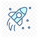 Space Travel Rocket Cosmic Journey Icon