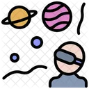 Space Virtual Reality  Symbol
