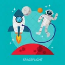 Spaceflight Space Universe Icon
