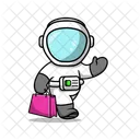 Spaceman With Bag  Icon