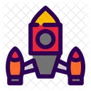 Rocket Spaceship Launch Icon