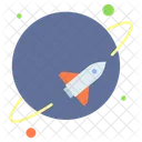 Spaceship Missile Rocket Icon