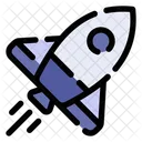 Spaceship Transportation Rocket Icon