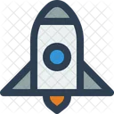 Spaceship Spacecraft Launch Icon