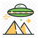 Spaceship Spacecraft Extraterrestrial Civilization Icon