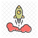 Spaceship Launch Rocket Icon