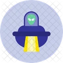 Spaceship Alien Invader Icon