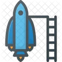 Spaceship Mission Rocket Icon
