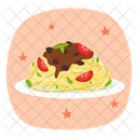 Spaghetti Pasta Noodles Icon