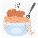 Spaghetti Noodles Pasta Icon