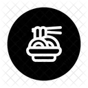 Spaghetti Pasta Plate Icon