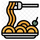 Spaghetti Bowl Plate Icon