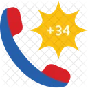 Spain Country International Code Icon