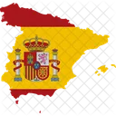 Spain Flag Map Icon