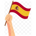 Spain Hand Holding Nation Symbol Icon