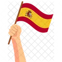 Spain Hand Holding Nation Symbol Icon