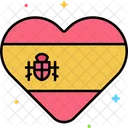 Spain Heart  Icon