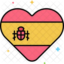 Spain Heart  Icon