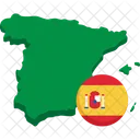 Map Spain Country Icon