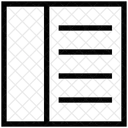 Spalten mit Zeilen  Symbol