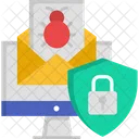 Spam Bug Report Mail With Virus Icon