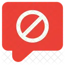 Spam Chat Chat Banned Icon