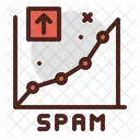Spam Increase Chart  Icon
