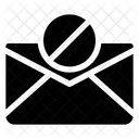 Ban Paper Spam Mail Block Mail Icon