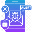 Cyber Crimes Cyber Security Spam Mail Icon