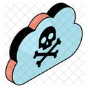 Spam Na Nuvem Virus Na Nuvem Nuvem Infectada Ícone
