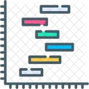 Diagramme Visualisation De Donnees Gantt Icône