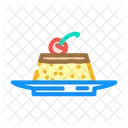 Spanish Flan Cuisine Icon