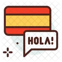 Spanish Hola Spanish Message Icon