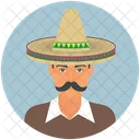 Spanish Guy Mustache Spanish Icon